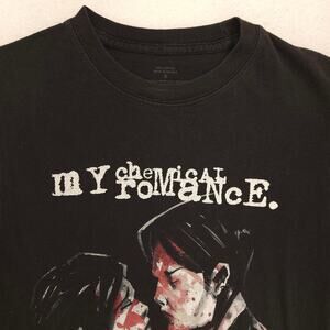 My Chemical Romance Band Crew Neck Graphic T Shirt Womens Size Small S Black